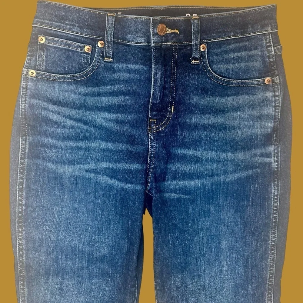 J. Crew ‘9” Vintage Slim Straight Leg Jeans’ in Dark Wash Size 25 Style #BA616